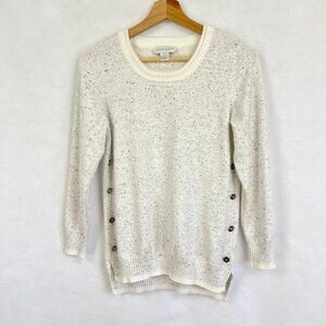 Christopher & Banks Pullover Sweater Classy Academia Grandma Core Chic Boho M